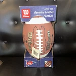 Wilson Ncaa 1001 Football Genuine Leather Junior Size Ages 9-12. Fixed Price $45.00.