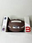 Nfl Silver Series "seattle Seahawks" Wilson Official Size Football New In Box. Fixed Price $49.99.