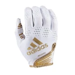 Adidas Adizero 12 Youth Receiver Football Gloves, White Metallic Gold, Small,. Fixed Price $19.99.