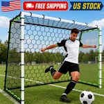 5-IN-1 Soccer Net Goal, 7X5 Ft And Trainer For Passing, Ball Control, Curve. Fixed Price $107.59.
