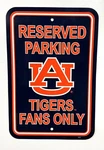 Auburn Tigers Ncaa 12" X 18" Fan Parking Sign Wall Decor By Fremont Free Ship. Fixed Price $7.69.