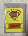 1971 Topps Nfl Football Game Inserts First Down Marker Field Position. Fixed Price $12.99.