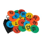 Eco Walker 4INCH Mini Floor Spot Markers For Classroom Multicolor Number 1-20. Fixed Price $33.30.