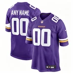 Men's Minnesota Vikings Nike Purple Custom Game Jersey Size 2XL. Fixed Price $55.99.