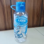 Detroit Lions Clear Water Bottle With Cap And Carry Loop Nfl 7" Mlr Sports. Fixed Price $6.95.