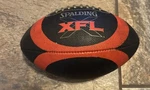 Vintage Y2K Xfl Spalding Football Red And Black Silver Good Shape Wwe. Fixed Price $17.99.