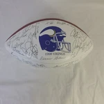 1998 Minnesota Vikings Team Printed Signatures Wilson Nfl Football. Fixed Price $399.99.