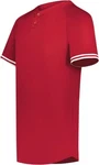 Augusta Sportswear Boys Cutter+ Henley Jersey, Scarlet/white, Xl. Fixed Price $13.99.
