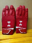 Wisconsin Badgers Football Under Armour Team Issued Gloves. Fixed Price $25.00.