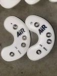 Vtg Schutt Air Brand Used Football Helmet Jaw Pads 3/4" Large Firm Pro Ii. Fixed Price $14.99.