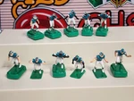 Vtg Tudor Games Miami Dolphins Nfl Electric Football 11 Player Figures. Fixed Price $29.99.