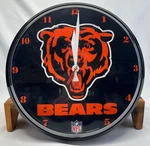 Chicago Bears Wall Clock 12.5" Round Wincraft Nfl Quartz Made Usa Vintage. Fixed Price $17.73.