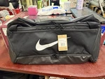 Nike Brasilia Gym Bag 9.5 Black Sports Shoulder Strap Pockets DH7710-010. Fixed Price $41.29.