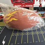 Coca-cola Football Flame Design Brown Yellow Red White Mpn 142251 Classic. Fixed Price $12.99.