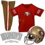 Franklin Sports Nfl San Francisco 49ERS Youth Licensed Deluxe Uniform Set Large. Fixed Price $78.60.