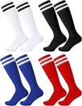 4 Pairs Kids Football Socks Childrens Breathable Soccer Long Sports. Fixed Price $12.33.