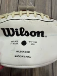 Wilson White Football WTF1196 Jgu Inflate 7-9 Lbs Genuine Leather Made China. Fixed Price $119.99.