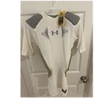 Under Armour Ua Compression Padded Mesh Football Chest Shirt Men Lg White. Fixed Price $26.99.