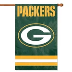 Party Animal Nfl Green Bay Packers 2-SIDED 44" X 28" Applique Banner Flag. Fixed Price $23.99.
