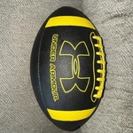 Under Armour Youth Football, Black & Yellow Logo Training Recreational Ball.. Fixed Price $15.00.