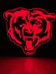 Chicago Bears Led Light Box With Stand Nfl Nfc. Fixed Price $50.00.