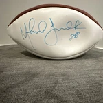 Marshall Faulk Signed Wilson Panel Football. Rams. Colts. Fixed Price $30.00.