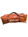 Vintage Wilson Nfl Duffle Bag Brown Vinyl Gym Travel Football Equipment Usa. Fixed Price $55.00.