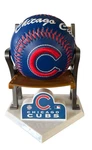 Chicago Cubs Rawlings Mlb Collectible Baseball & Stadium Seat Display. Fixed Price $19.99.