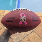 Nfl Wilson Duke Leather Football Breast Cancer Awareness Game Prepped. Fixed Price $120.00.