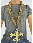 New Nfl Orleans Saints Gold Color Fan Chain Necklace Foam. Fixed Price $43.49.