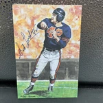 Sid Luckman Chicago Bears Goal Line Art Signed Football Card. Fixed Price $399.99.