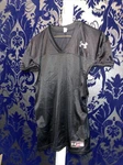 Under Armour - Boy's Black Football Jersey Heat Gear Size Yxm (WTF50). Fixed Price $6.00.