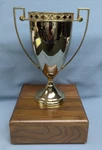 General Classics C8 Gold Metal Cup Trophy Award Walnut Block Base High Quality. Fixed Price $64.99.
