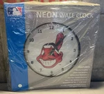 Retro Imperial Cleveland Indians Mlb Everbrite Neon Wall Clock Collectible. Fixed Price $199.95.