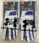 Under Armour Ua F7 Adult Glue Grip Football Gloves, America Flag, Large, 2 Pack. Fixed Price $25.95.