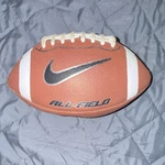 Nike All-field Football Brown White Official Model Sport Product Line. Fixed Price $25.00.