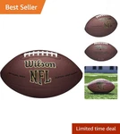 Wilson Nfl Junior Football: Super Grip Composite Ages 9-12, Top Performance. Fixed Price $34.19.