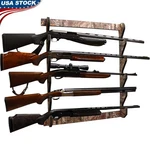 5 Wall Mounted Storage Rack Rifles & Shotguns Easy Installation Safe Display. Fixed Price $79.98.