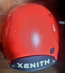 Orange Xenith Football Helmet, Scratches Pictured. Fixed Price $39.95.