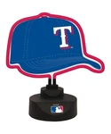 Texas Rangers Baseball Hat Cap Neon Sign Desk Lamp Mlb Memory Co. New. Fixed Price $57.93.