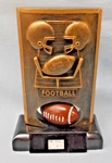 Football Trophy Award Resin Spinning Heavyweight Marco RFH9653. Fixed Price $5.99.
