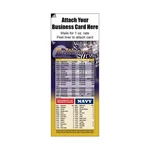 2026 Baltimore Pro Football Schedule Magnet - Peel & Stick Business Card. Fixed Price $72.25.