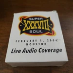 Nfl Super Bowl 38 Xxxviii Radio 2004 Panthers Vs Patriots Stadium Giveaway. Fixed Price $10.00.