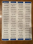 Sports Card Tall Divider Customized Player Labels - Mlb Only. 80 Names.. Fixed Price $10.00.