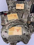 Military Combat American Flag Texas Longhorns Football Pvc Patch W Vlcro - Ncaa. Fixed Price $6.00.
