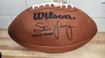 Wilson Quarterback Club Steve Young Football With Tag. Fixed Price $20.00.