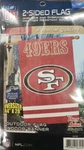 Party Animal Nfl San Francisco 49ERS Applique Banner Flag 44X28. Fixed Price $27.99.