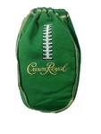 Green Crown Royal Bag Promo Game Day Nfl Football Laces 750 Ml 8". Fixed Price $8.00.