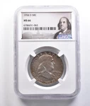 1958-D Franklin Half Dollar MS66 Ngc Beautiful Mint Set Tone *6769. Fixed Price $339.95.