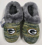 Foco Nfl Bay Packers Women's Slippers Size (9-10) Green/yellow Heather. Fixed Price $13.25.